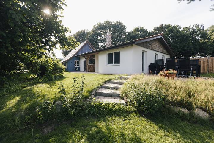 Ferienhaus für 6 Personen, mit Ausblick und Garten in Wingst