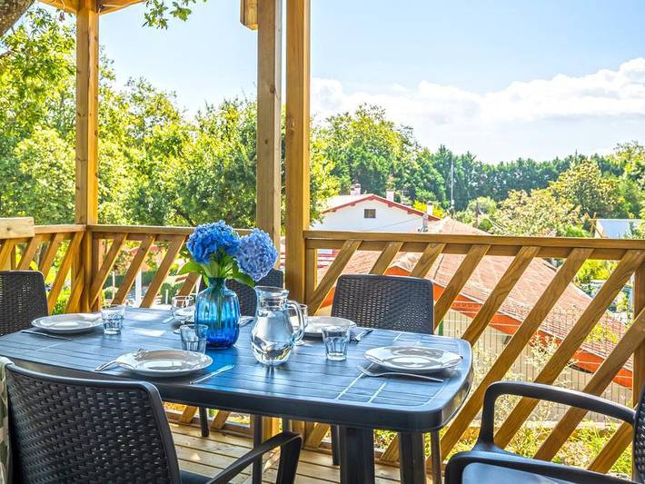 Camping Suhiberry - Mobilheim 5 personen - Select - TV - Lv Plancha - 2 Zi - 4 ad - 1 kind - 12 in Urrugne, Bayonne und Umgebung