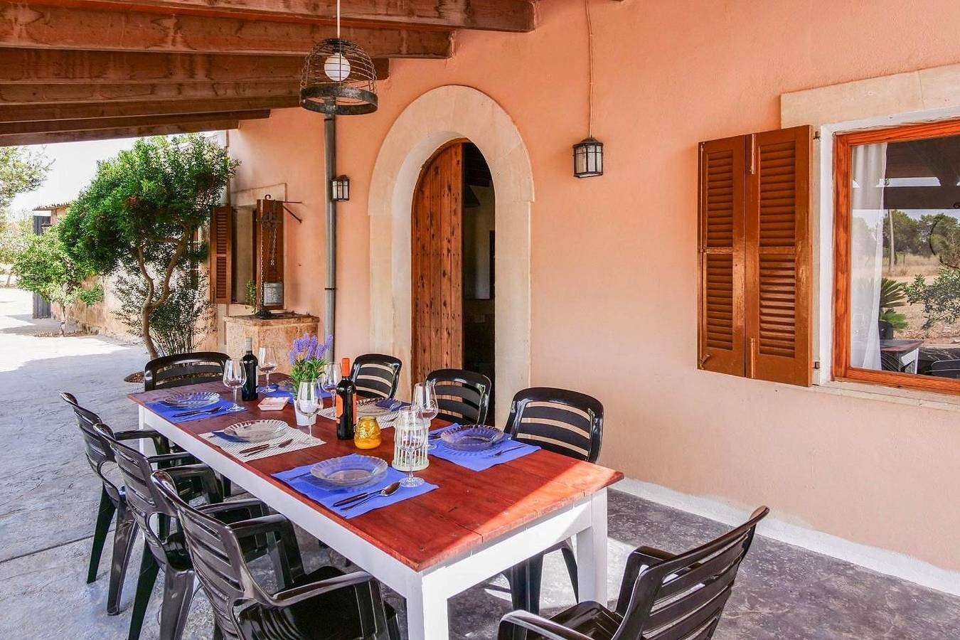 Ferien-Finca Ca Na Brila mit Wi-Fi, Klimaanlage, Garten & Terrasse in Campos, Mallorca Süden