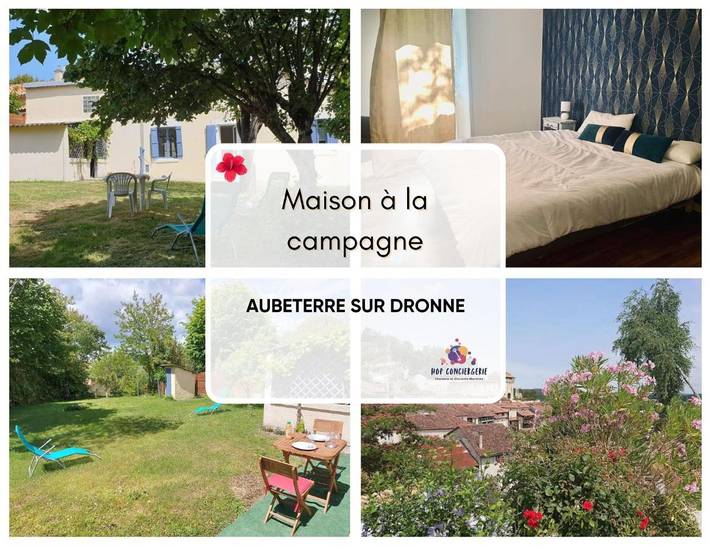 Location de vacances pour 4 personnes, avec Terrasse et Jardin à Aubeterre-sur-Dronne