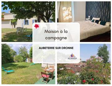 Gîte pour 4 personnes, avec terrasse et jardin à Aubeterre-sur-Dronne