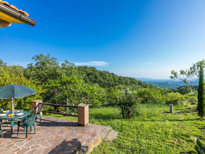 Ferienhaus mit Meerblick für 4 Personen, mit Ausblick und Garten sowie Terrasse in der Toskana - 4