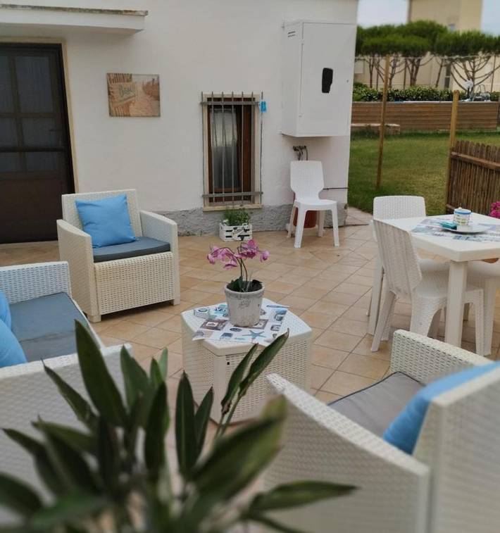 Ferienwohnung für 4 Personen, mit Balkon und Terrasse sowie Garten und Ausblick