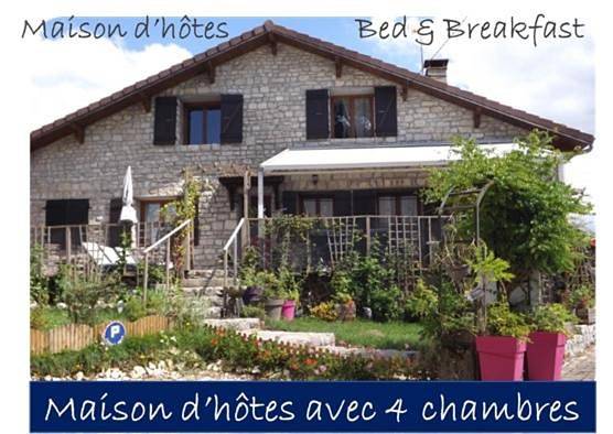 Chambre d’hôte pour 2 personnes, avec Terrasse et Jardin dans le Jura