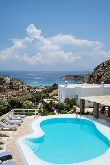 Villa pour 5 personnes, avec piscine et jardin, animaux acceptés dans Mykonos
