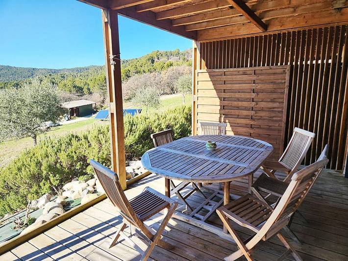 Gîte pour 6 personnes, avec Terrasse et Jardin ainsi que Piscine et Vue