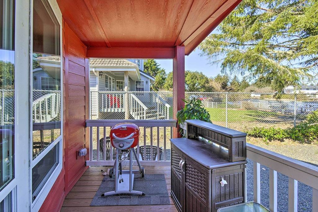 Ocean Shores Retreat w/ Porch & Canal Views! in Ocean Shores, Grays Harbor County