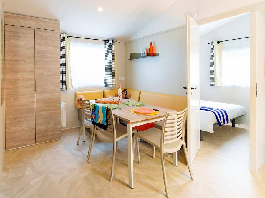 Camping du Vieux Château - Mobilhome 6 personas - Confort silencioso in Saint-Michel-Chef-Chef, Côte de Jade