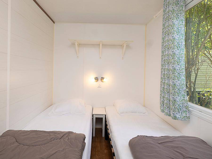 Flower camping La Dordogne Verte - Mobilheim 6 personen - Mobil Home Confort 3 Zimmer + Klimaanlage in Saint-Aulaye, Périgord Vert