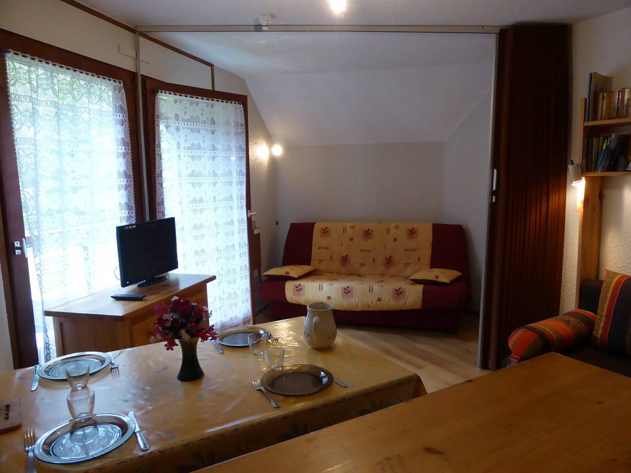 Ganzes Studio, Studio mit Schlafnische für 4 Personen in den Hameaux du Lay, Les Contamines-Montjoie in Les Contamines-Montjoie, Pays du Mont-Blanc