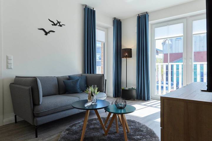 Ferienwohnung für 2 Personen, mit Sauna und Balkon am Hafen Büsum