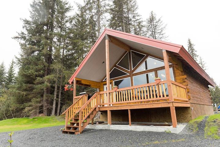 Cabane en bois pour 6 personnes, avec balcon et jardin dans Alaska - 3