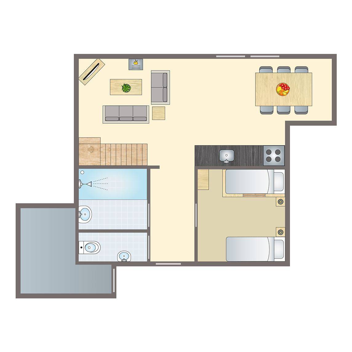 Bungalow pour 6 personnes avec balcon/terrasse in Drenthe
