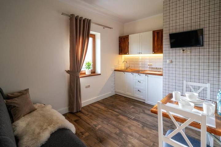 Apartament wakacyjny dla 3 osób, z Balkon i Ogród oraz Widok w Szaflary
