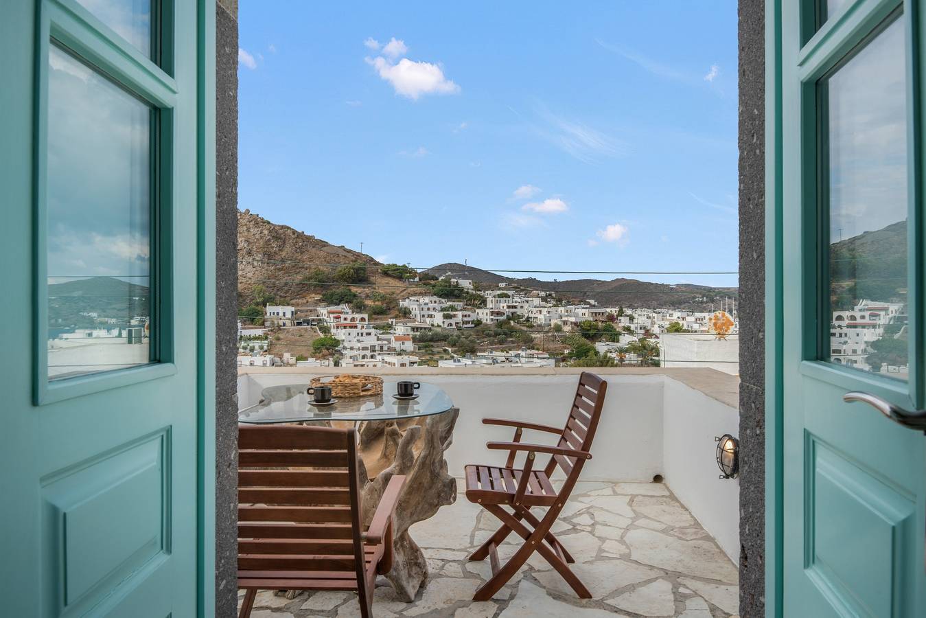 Room 'Double Sea View No 3' with Sea View, Wi-Fi and Air Conditioning in Skala (Patmos), Dodecanese