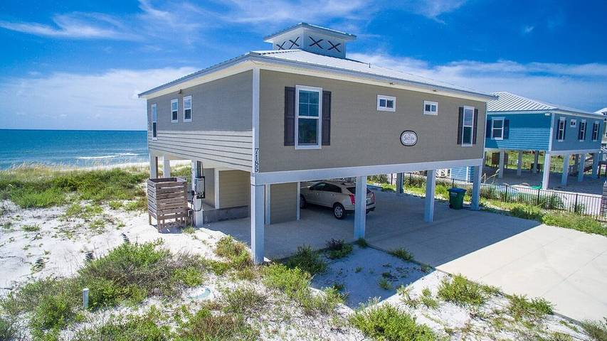 Vacation house for 9 people, with balcony, with pets in Cape San Blas