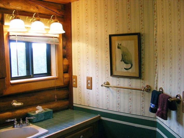 Blockhütte für 8 Personen, mit Balkon in Montana