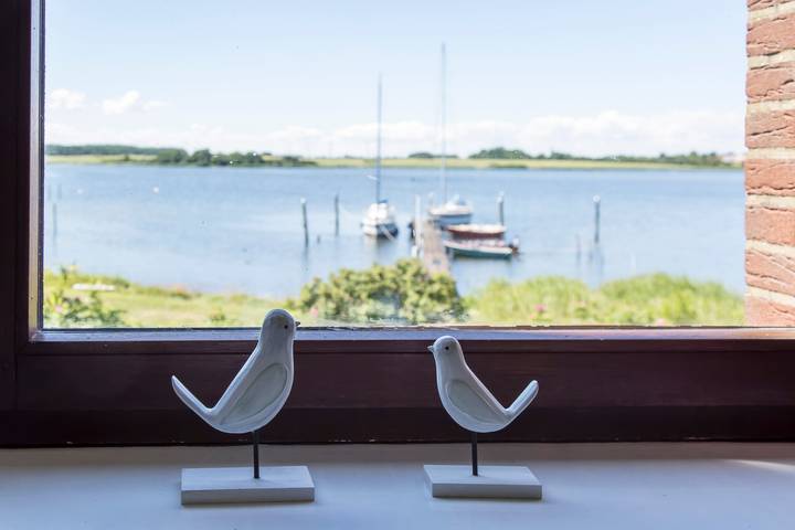 Ferienwohnung für 3 Personen, mit Garten und Seeblick in Geltinger Bucht