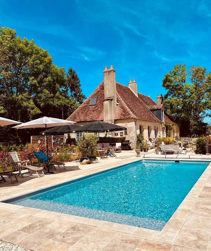 Chambre d’hôte pour 2 personnes, avec Terrasse ainsi que Jardin et Piscine