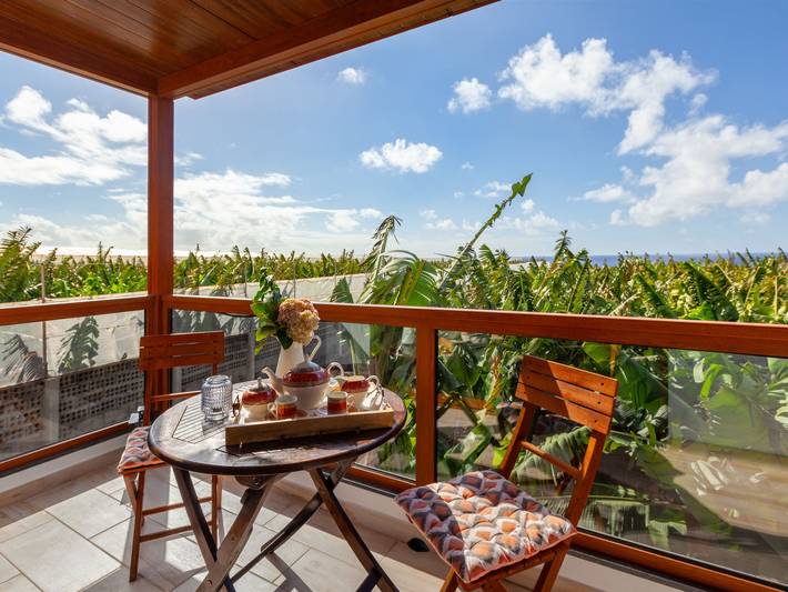 Ferienhaus für 4 Personen, mit Terrasse und Garten sowie Ausblick in Fuencaliente de la Palma
