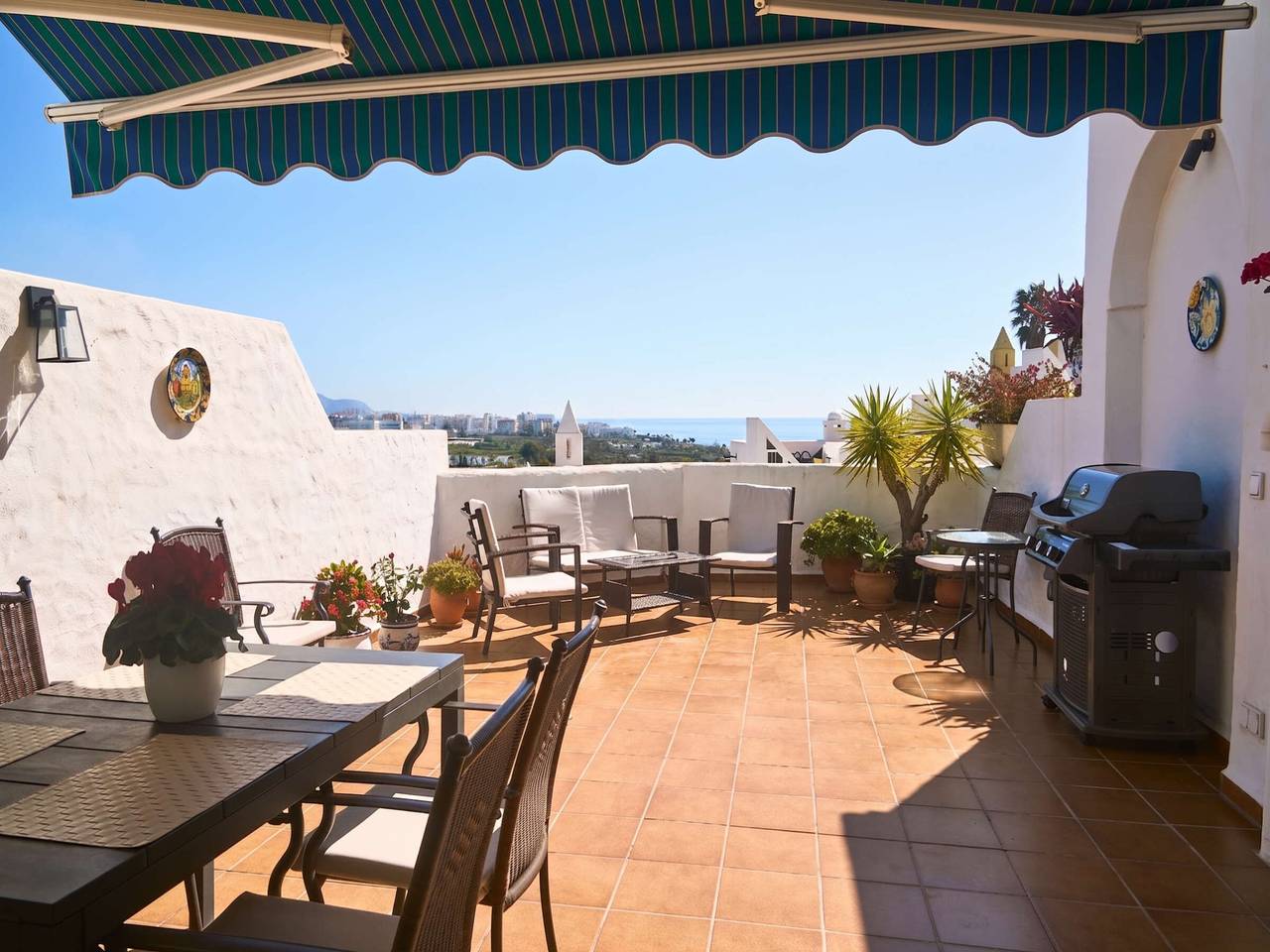 Duplex avec climatisation, vue mer - 4 pers. in Casablanca Urbanization, Nerja