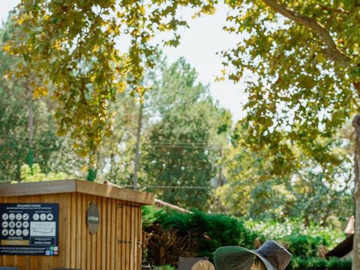 Camping La Maïade - Hébergement 2 personnes - Nouveauté 2025 ! Ecolodge cyclo - Rando in Mimizan, Côte d’Argent