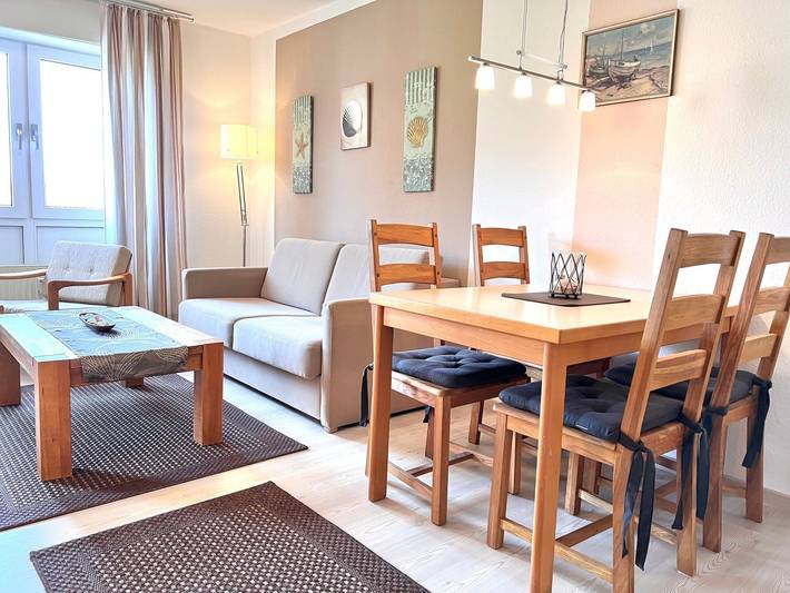 Ferienwohnung für 3 Personen, mit Balkon in Schillig