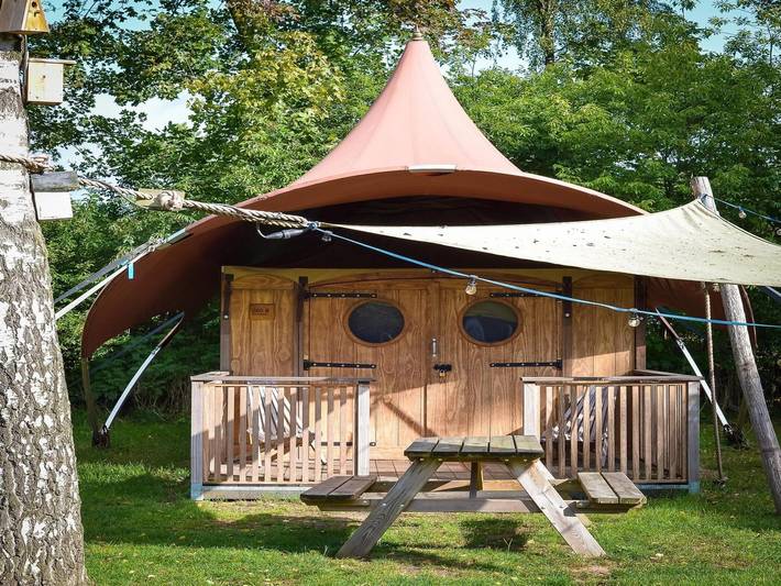 Glamping voor 2 personen, met tuin, kindvriendelijk in Twente