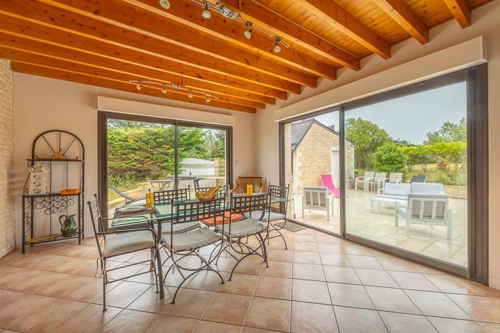 Maison de vacances pour 10 personnes, avec jardin et balcon à Barneville-Carteret