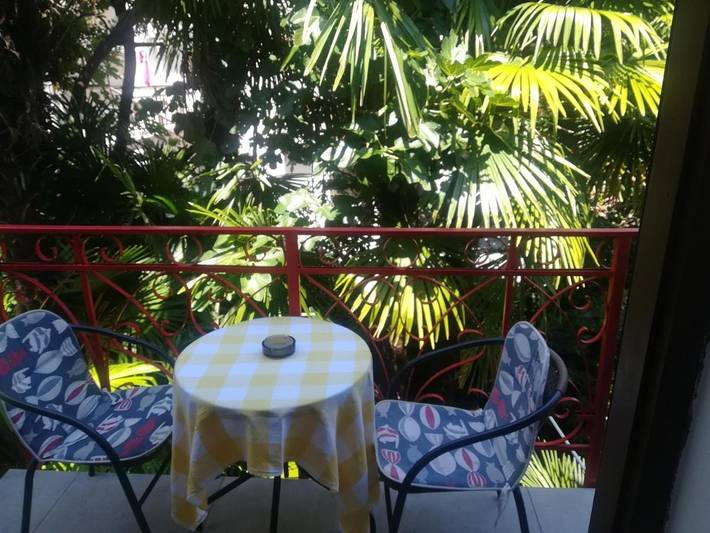 BnB für 2 Personen, mit Balkon und Terrasse sowie Garten und Ausblick in Opatija Riviera