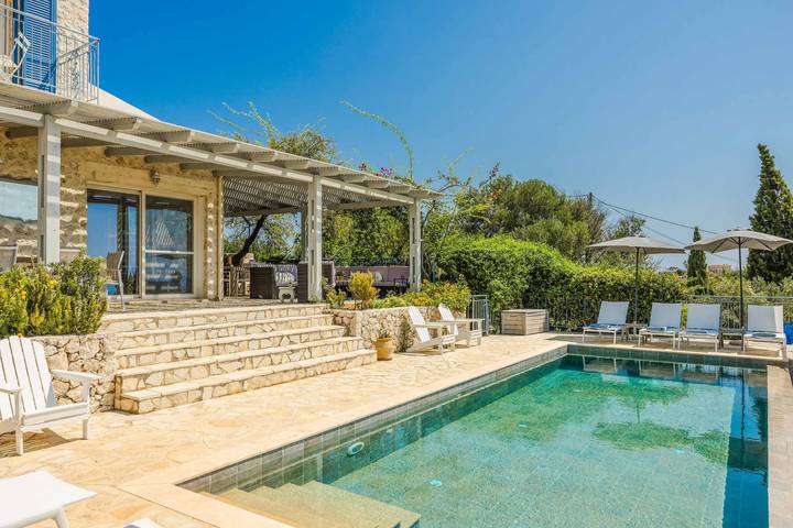 Villa pour 7 personnes, avec terrasse dans Skala - 4