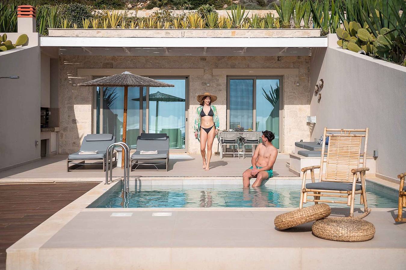 Villa für 2 Personen mit Balkon in Falassarna, Chania und Umgebung