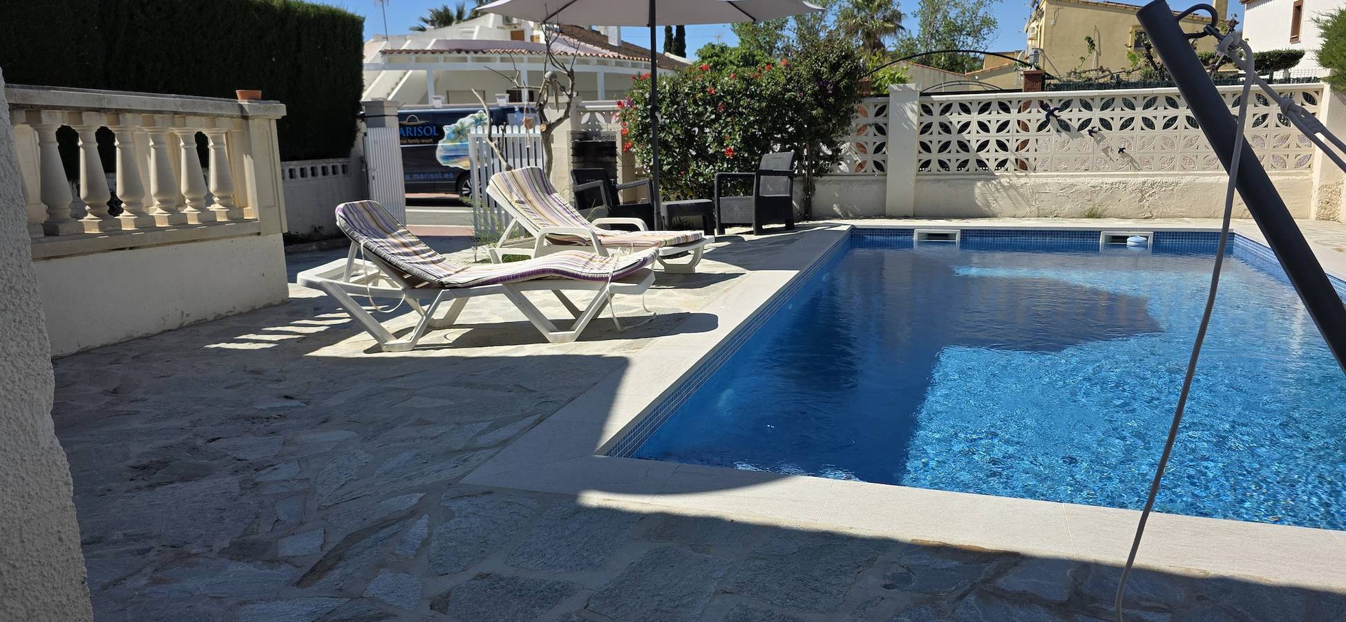 "Olivera“@Marisol: 340m zum Strand, Privat-Pool, A/C, Wifi, Hundestrand in Riumar, Delta de l'Ebre