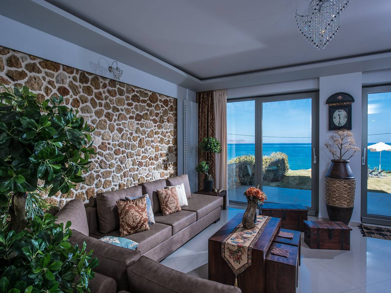 Villa in Kato Gouves am Gouves Strand in Gouves, Iraklio-Heraklion und Umgebung