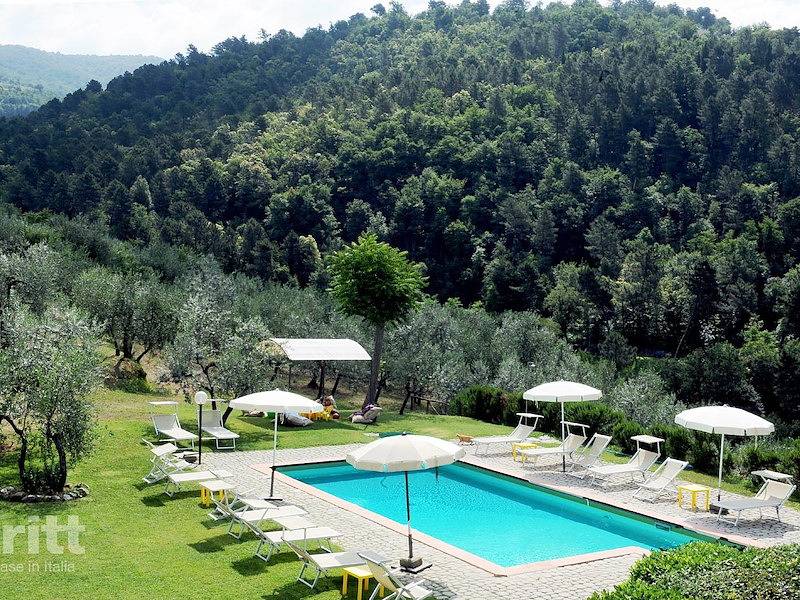 Tritt — Ferienwohnung für 2 Personen mit Pool in der Toskana in der Nähe von Arezzo in Castelfranco di sopra, Castelfranco Piandiscò (gemeinde)