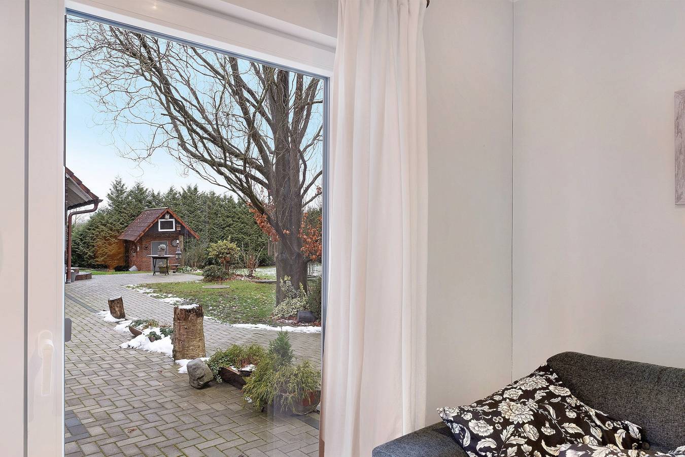 Ganze Wohnung, Ferienwohnung 'Ferienhaus Im Grünen' mit privater Terrasse, Wlan und Klimaanlage in Varel, Nordseeküste