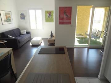 Gîte pour 4 personnes, avec terrasse et vue dans Port de Sète