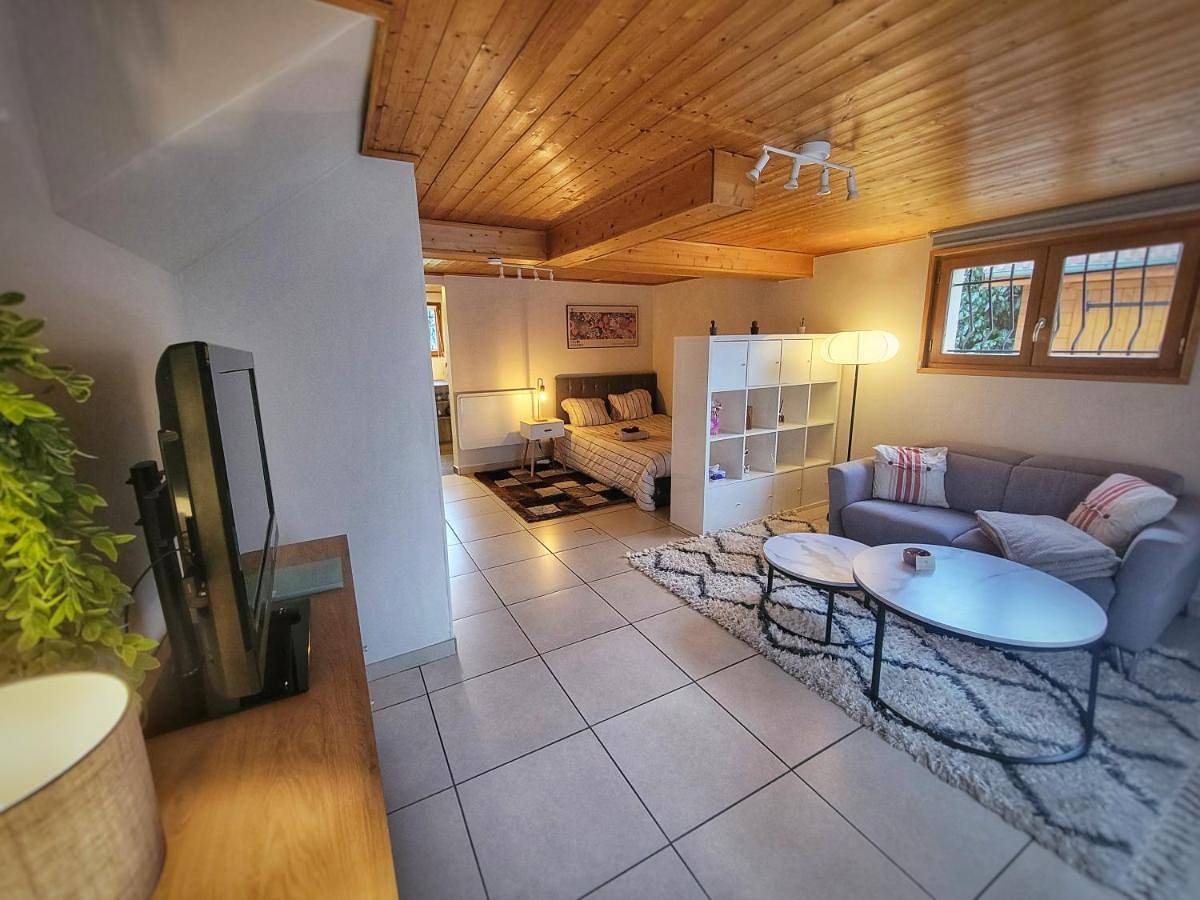 Appartement entier, Studio Design 40m2 Calme avec Parking Proche Geneve et Annecy in Arenthon, Région de Bonneville