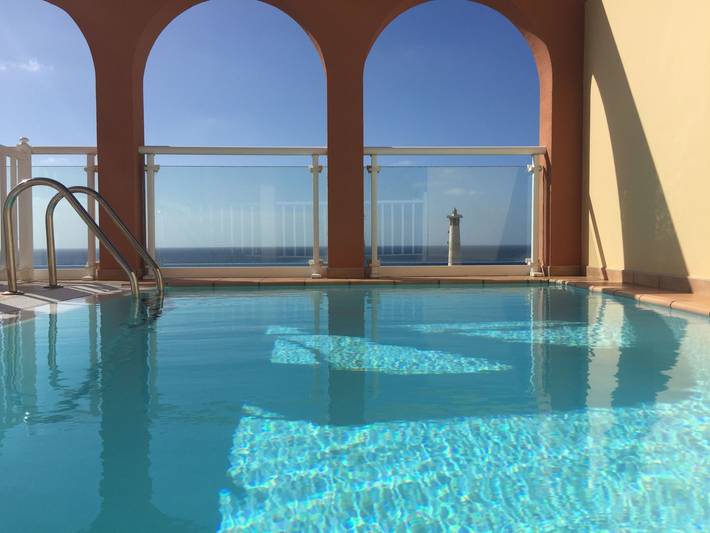 Apartamento para 5 personas, con piscina y terraza en Solana Matorral