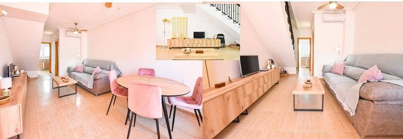 Location de vacances pour 4 personnes, avec terrasse ainsi que vue sur l’océan et piscine, adapté aux familles à San Juan de los Terreros - 3