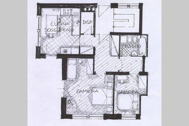 Ganze Wohnung, Two-Bedroom Apartment - Attic in Villgratner Berge, Toblach