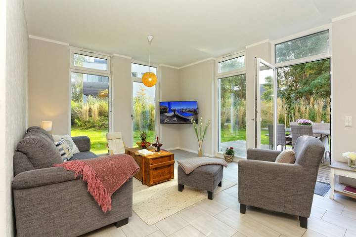 Ferienwohnung für 4 Personen, mit Garten und Ausblick auf Usedom