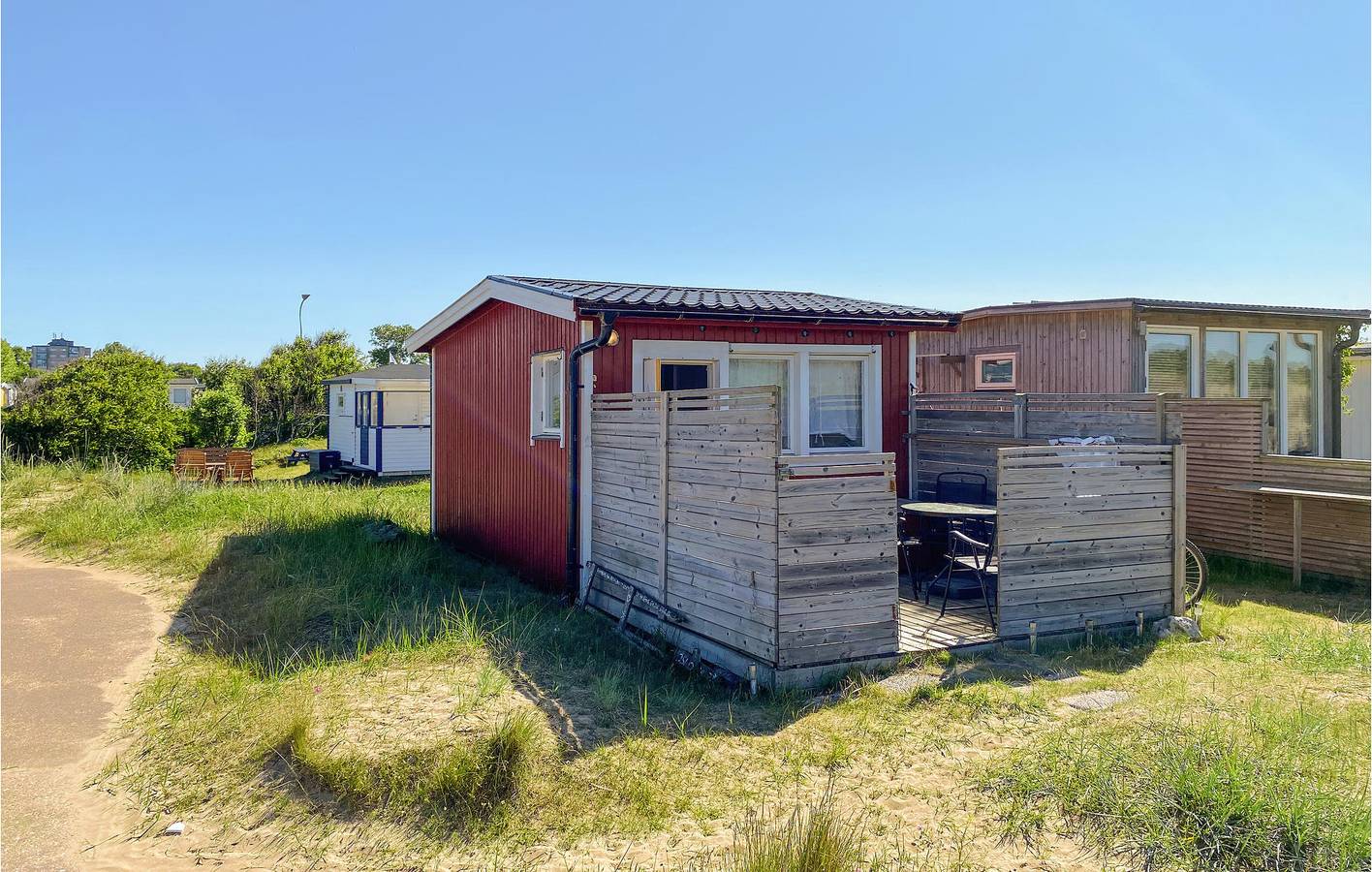 Ferienhaus für 4 Personen mit Terrasse in Falkenbergs und Umgebung