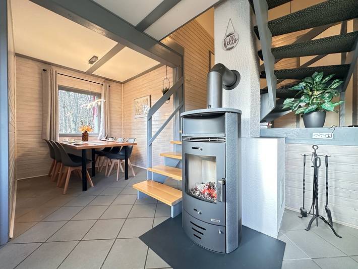 Natur pur mit Seeblick - Ferienhaus Helly von Mein-Seepark mit eigener Sauna in Reimboldshausen, Kirchheim