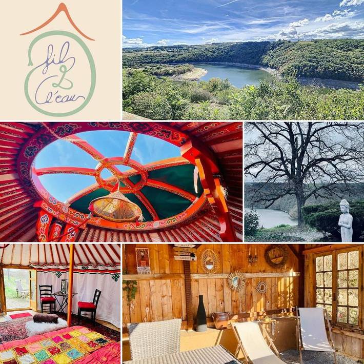 Camping pour 3 personnes, avec Terrasse et Jacuzzi ainsi que Jardin et Sauna