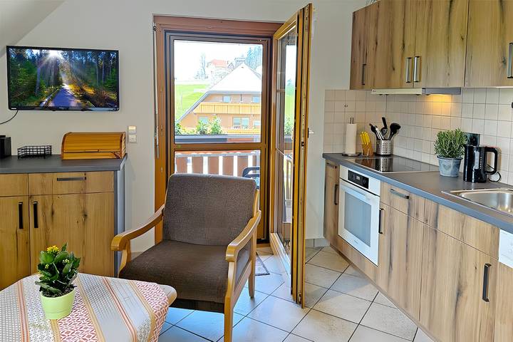 Ganze Wohnung, Ferienwohnung Waldzauber – Bergblick, Gemeinschaftsterrasse & Wlan in Obermünstertal, Münstertal