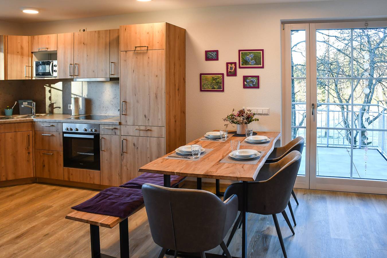 Ganze Wohnung, Ferienwohnung 'Heidelbeere' mit Gemeinschaftsterrasse, Gemeinschaftsgarten und Wi-Fi in Lauterbach (Schwarzwald), Mittlerer Schwarzwald