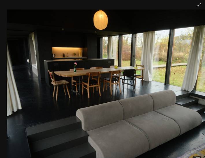 Ferienhaus 'Das Schwarze Haus' mit privater Terrasse, privatem Garten und WLAN in Gerswalde, Barnimerland Region