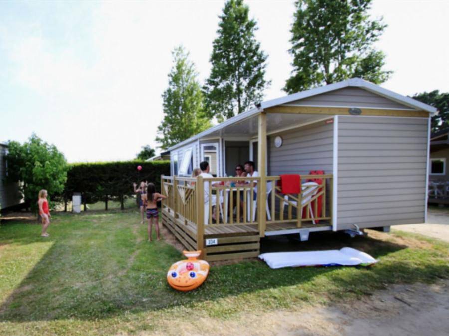 Camping Le Moténo - Mobilhome 4 personas - Cottage Saphir 4 p 2 Ch 1 Sdb ** (en francés) in Plouhinec (Morbihan), Côte des Mégalithes