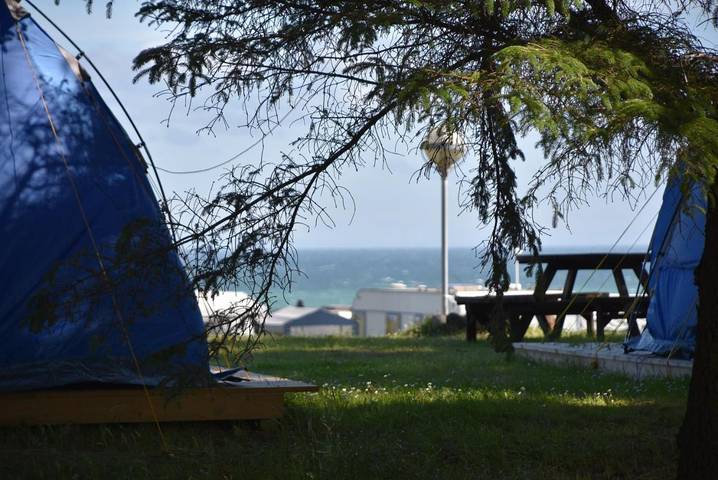 Camping für 6 Personen, mit Terrasse und Garten sowie Kinderpool und Pool in Dänemark